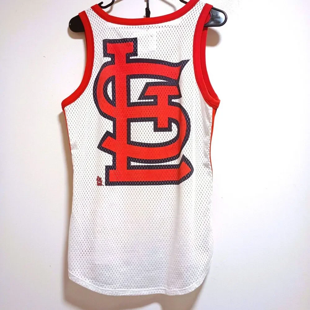 St Louis Cardinals Women's 2XL Mesh Tank Top Jersey Carl Banks G-III MLB